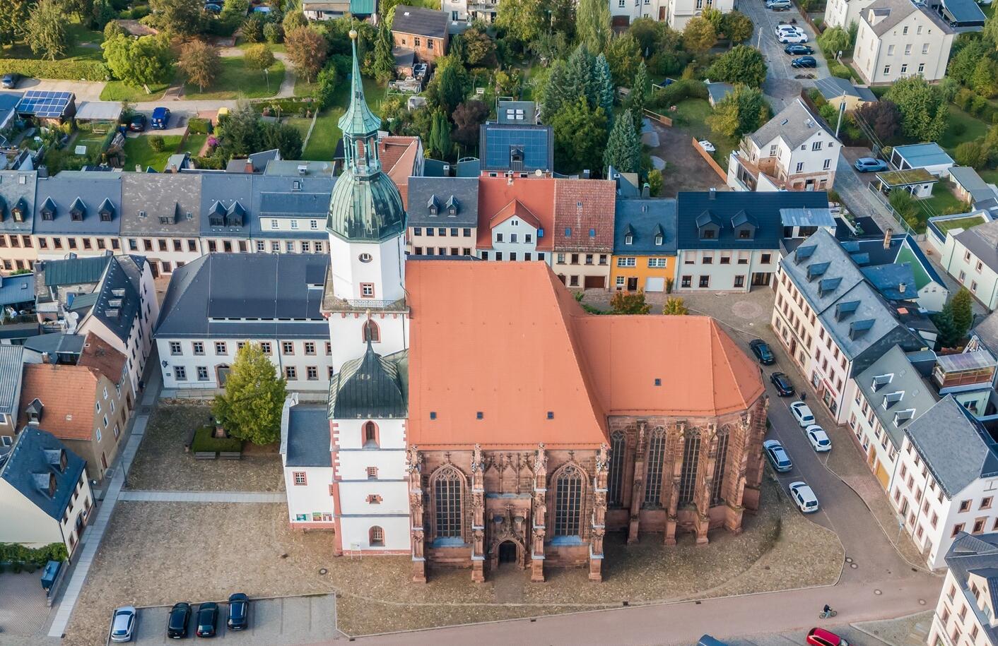 Luftaufnahme der Kunigundenkirche