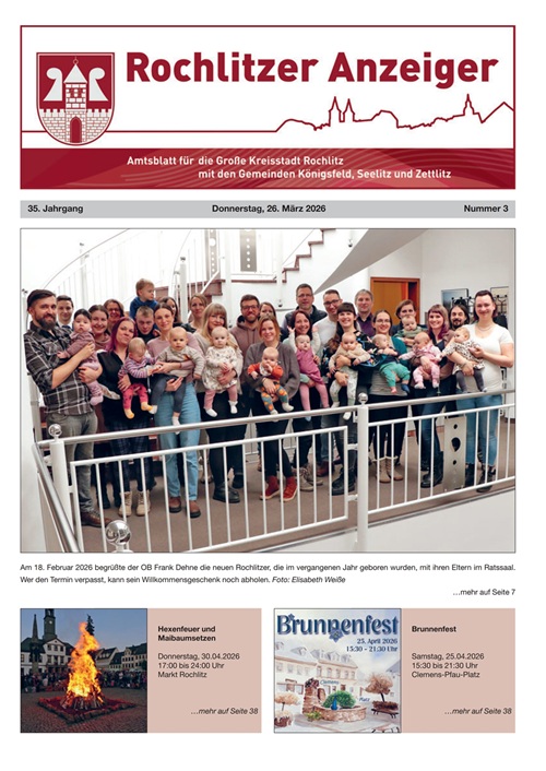 Titelbild der Märzausgabe des Anzeigers